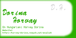 dorina horvay business card